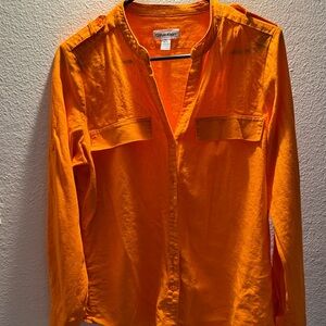 Calvin Klein Men's Orange Shirt